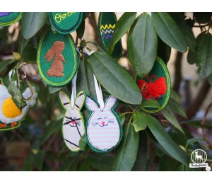 ITH Stickdatei - Osterbaum Anhänger